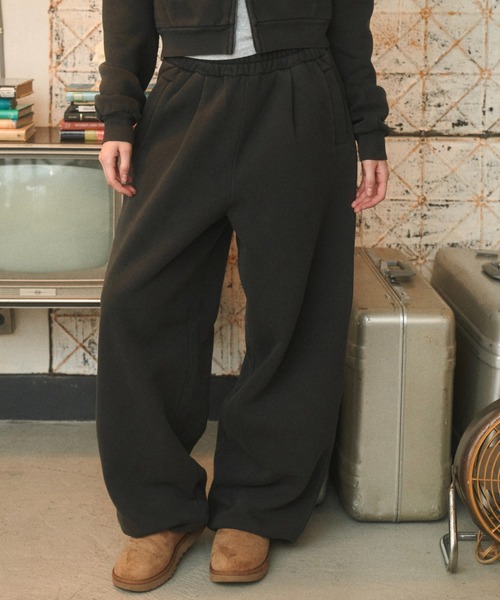 BENUA(ベヌア)の「ピグメントスウェットパンツ - Pigment sweat pants -(スウェットパンツ・レディース・ダークグレー/カーキ/ネイビー・MEDIUM/LARGE)」の17枚目の写真