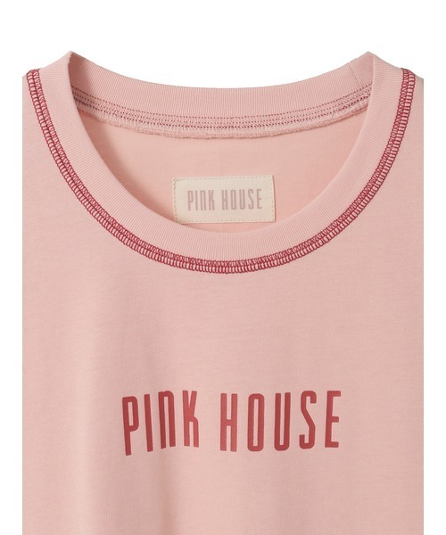 PINK HOUSE(ピンクハウス)の「配色ロゴプリントカットソー(Tシャツ/カットソー・レディース・ブラック/ブルー/ピンク・MEDIUM/LARGE)」の7枚目の写真