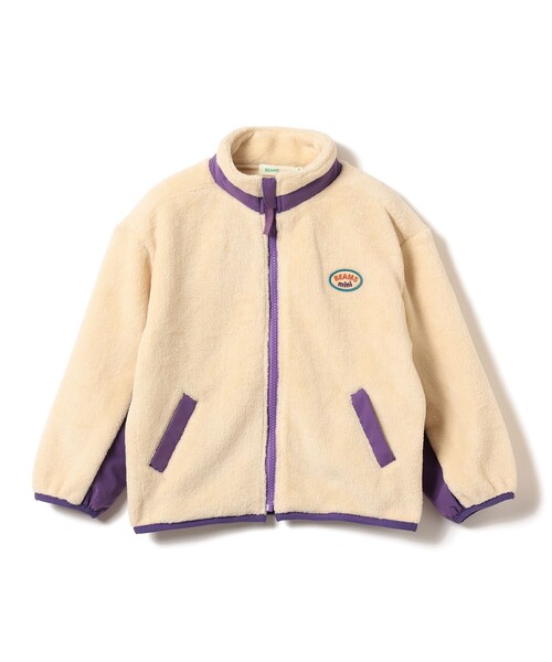 BEAMS mini(ビームスミニ)の「フリース ボア ジップ ブルゾン 2026FW(90~140cm)プチプラ 定番 人気 通園 通学(ブルゾン・キッズ・ホワイト系その他5/ネイビー・140/130/120/110/100/90)」の7枚目の写真
