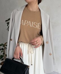 シアーロゴカットソー