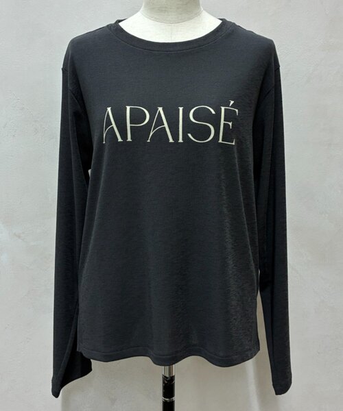 Jena espace merveilleux（ジェナ　エスパスメルヴェイユ）の「シアーロゴカットソー（Tシャツ/カットソー・レディース・ベージュ/オフホワイト/チャコールグレー・FREE）」の9枚目の写真