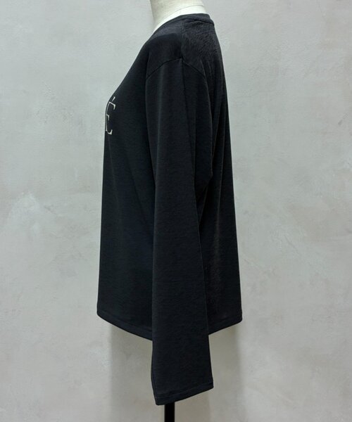 Jena espace merveilleux（ジェナ　エスパスメルヴェイユ）の「シアーロゴカットソー（Tシャツ/カットソー・レディース・ベージュ/オフホワイト/チャコールグレー・FREE）」の10枚目の写真