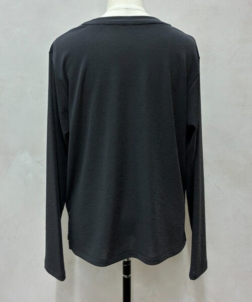 Jena espace merveilleux（ジェナ　エスパスメルヴェイユ）の「シアーロゴカットソー（Tシャツ/カットソー・レディース・ベージュ/オフホワイト/チャコールグレー・FREE）」の11枚目の写真