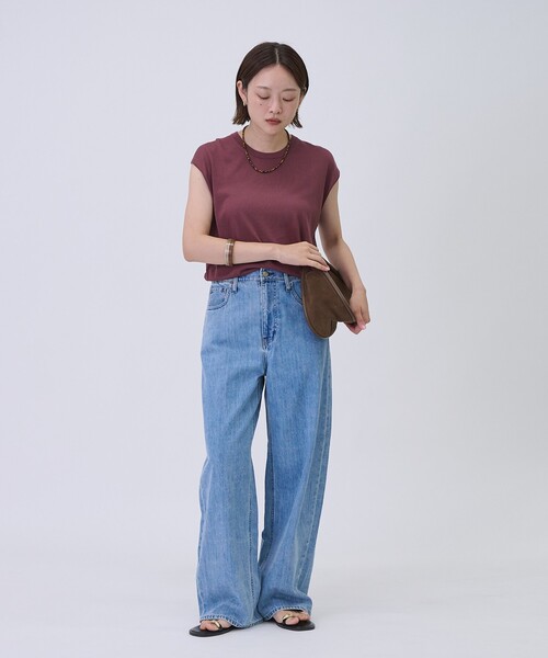 Healthy denim（ヘルシーデニム）の「【Healthy DENIM/ヘルシーデニム】 Beets / ビーツ　デニムパンツ　カーヴィーパンツ（デニムパンツ・レディース・サックスブルー・34/36/38/32）」の3枚目の写真