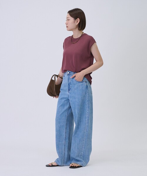 Healthy denim（ヘルシーデニム）の「【Healthy DENIM/ヘルシーデニム】 Beets / ビーツ　デニムパンツ　カーヴィーパンツ（デニムパンツ・レディース・サックスブルー・34/36/38/32）」の4枚目の写真
