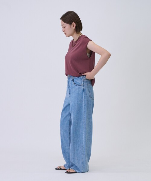 Healthy denim（ヘルシーデニム）の「【Healthy DENIM/ヘルシーデニム】 Beets / ビーツ　デニムパンツ　カーヴィーパンツ（デニムパンツ・レディース・サックスブルー・34/36/38/32）」の5枚目の写真