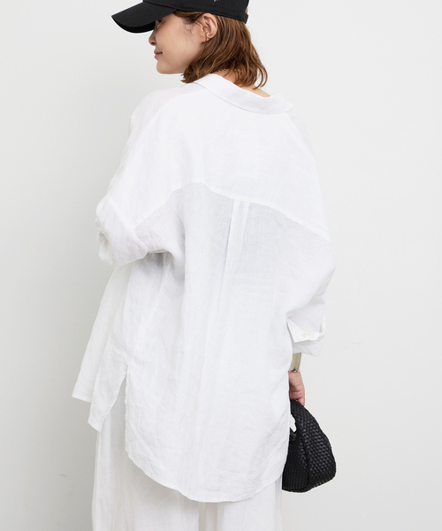 Deuxieme Classe（ドゥーズィエムクラス）の「*New Linen ワイドシャツ（シャツ/ブラウス・レディース・ホワイト・FREE）」の13枚目の写真