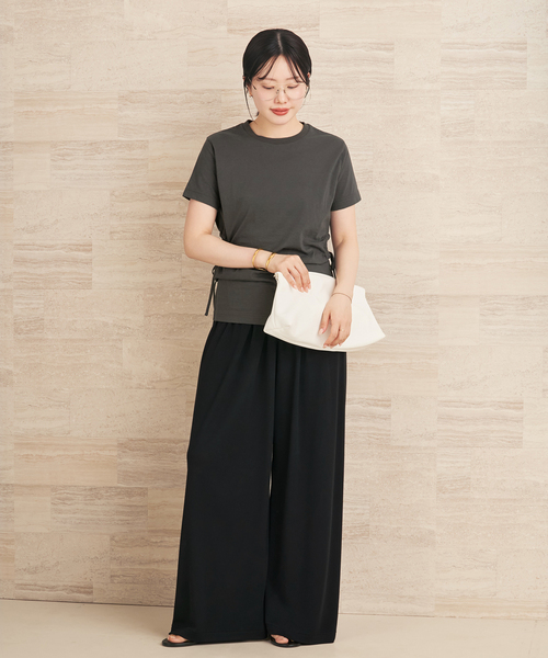 plage(プラージュ)の「《追加》Jersey Drape パンツ 2(その他パンツ・レディース・ブラック/ネイビー/ブラウン・34/36/38)」の14枚目の写真