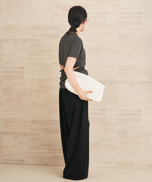 plage(プラージュ)の「《追加》Jersey Drape パンツ 2(その他パンツ・レディース・ブラック/ネイビー/ブラウン・34/36/38)」の15枚目の写真