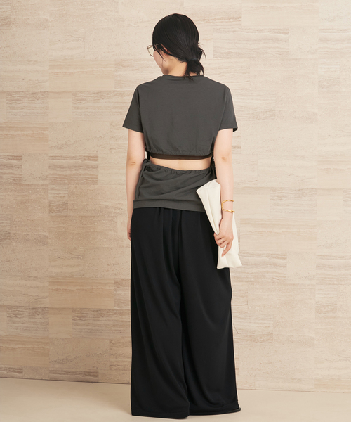 plage(プラージュ)の「《追加》Jersey Drape パンツ 2(その他パンツ・レディース・ブラック/ネイビー/ブラウン・34/36/38)」の16枚目の写真