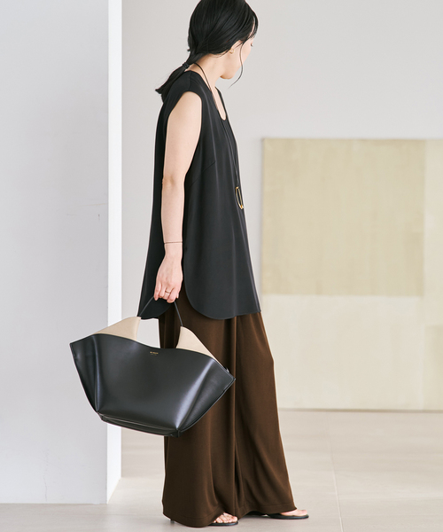 plage(プラージュ)の「《追加》Jersey Drape パンツ 2(その他パンツ・レディース・ブラック/ネイビー/ブラウン・34/36/38)」の22枚目の写真