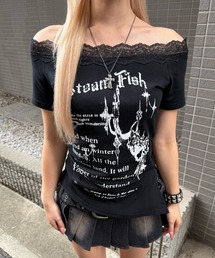 オフショルレースロゴＴ