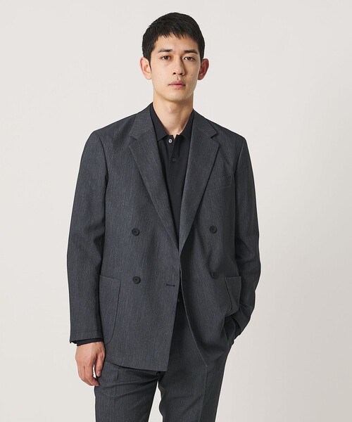 UNITED ARROWS(ユナイテッドアローズ)の「テックデニム ダブル 4ボタン テーラードジャケット UA COZY ウォッシャブル ヨコストレッチ(テーラードジャケット・メンズ・ネイビー・M/L/XXL/XL/S)」の4枚目の写真