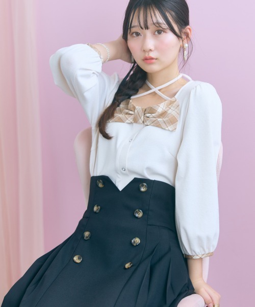 marun(マルン)の「<大きいサイズ>コルセットデザインフレアスカート marun(スカート・レディース・ブラック/ベージュ・3L/LL/L/5L/4L)」の18枚目の写真