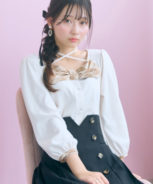 marun(マルン)の「<大きいサイズ>コルセットデザインフレアスカート marun(スカート・レディース・ブラック/ベージュ・3L/LL/L/5L/4L)」の19枚目の写真