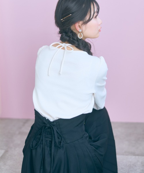 marun(マルン)の「<大きいサイズ>コルセットデザインフレアスカート marun(スカート・レディース・ブラック/ベージュ・3L/LL/L/5L/4L)」の20枚目の写真