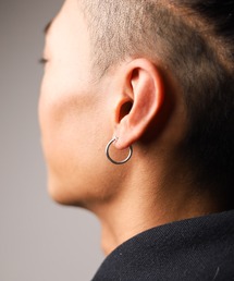 Pledge（プレッジ）の「【RE】【Pledge】Silver 925 Hoop Earrings Mini(ソロ)（ピアス（片耳用））」