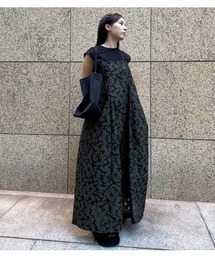 LE CIEL BLEU(ルシェルブルー)の「ボリューミナスジャカードキャミドレス Voluminous Jacquard Cami Dress(ワンピース)」