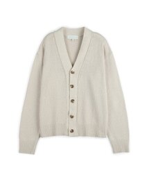 SECONDMONO（セカンドモノローグ）の「コットンブークレニットカーディガンベージュ SECD001BEIGE（カーディガン/ボレロ）」