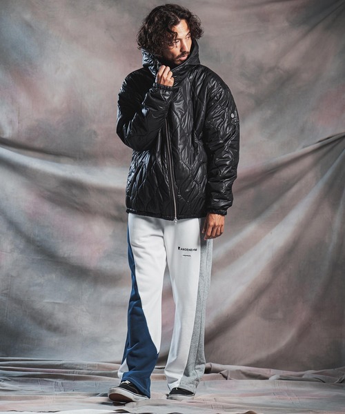 ANGENEHM(アンゲネーム)の「mj11785-Wave Quilted Zip Hooded Coat キルトナイロンフーディージャケット(AG07-012acg)(ナイロンジャケット・メンズ・ダークブルー/ブラック/カーキ/グレイッシュベージュ・S/M/L)」の20枚目の写真