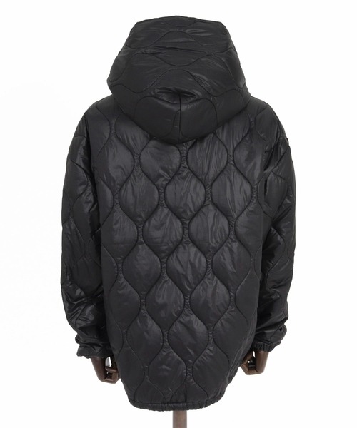 ANGENEHM(アンゲネーム)の「mj11785-Wave Quilted Zip Hooded Coat キルトナイロンフーディージャケット(AG07-012acg)(ナイロンジャケット・メンズ・ダークブルー/ブラック/カーキ/グレイッシュベージュ・S/M/L)」の15枚目の写真