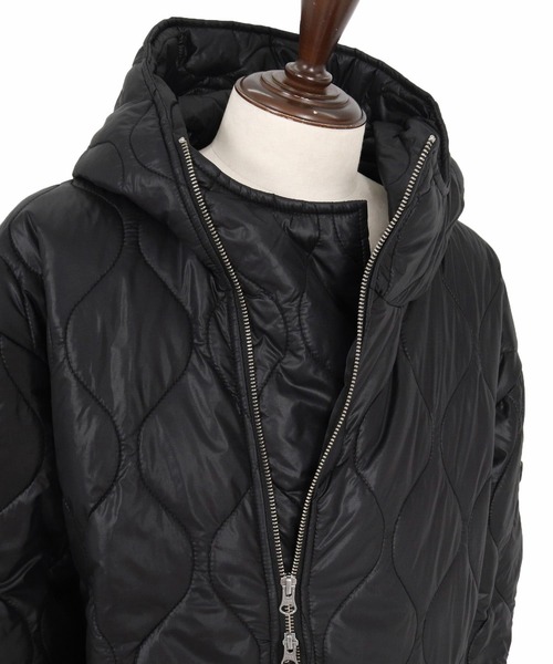 ANGENEHM(アンゲネーム)の「mj11785-Wave Quilted Zip Hooded Coat キルトナイロンフーディージャケット(AG07-012acg)(ナイロンジャケット・メンズ・ダークブルー/ブラック/カーキ/グレイッシュベージュ・S/M/L)」の17枚目の写真