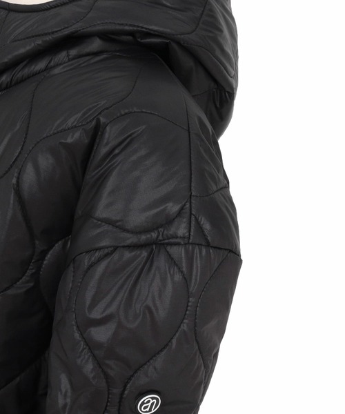 ANGENEHM(アンゲネーム)の「mj11785-Wave Quilted Zip Hooded Coat キルトナイロンフーディージャケット(AG07-012acg)(ナイロンジャケット・メンズ・ダークブルー/ブラック/カーキ/グレイッシュベージュ・S/M/L)」の7枚目の写真