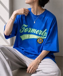 【Bls】 【ZM】【Bling Leads】オーバーサイズ ワッペン刺繍TEE(BL)