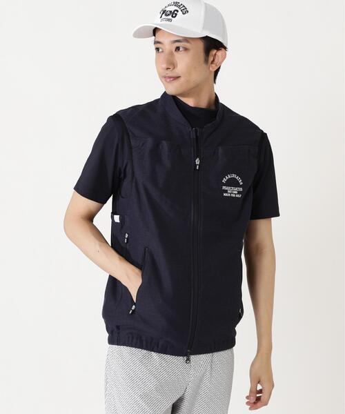 PEARLY GATES（パーリーゲイツ）の「【PEARLY GATES】メッシュファンベスト（ベスト・メンズ・グレー系その他/ネイビー・X-LARGE/LARGE/MEDIUM）」の2枚目の写真