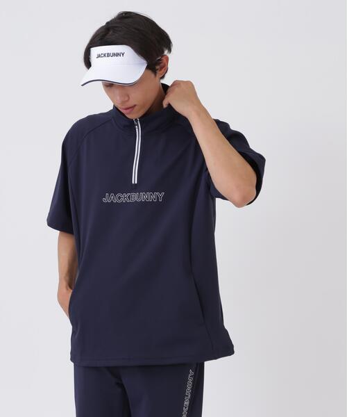 Jack Bunny!!（ジャックバニー）の「ＨｙｐｅｒＨｅｌｉｘメッシュ　半袖ハーフジップカットソー（スウェット・メンズ・カーキ/ネイビー/ホワイト・MEDIUM/X-LARGE/LARGE）」の10枚目の写真