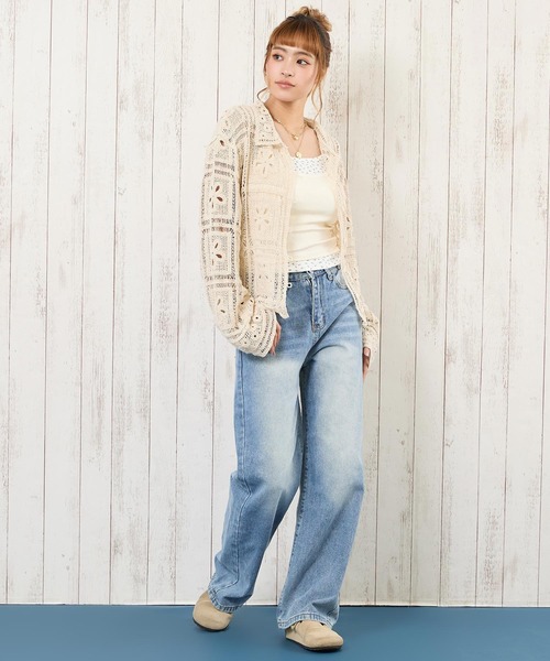 anap mimpi（アナップミンピ）の「クロシェ編みシャツ（シャツ/ブラウス・レディース・ベージュ・F）」の11枚目の写真