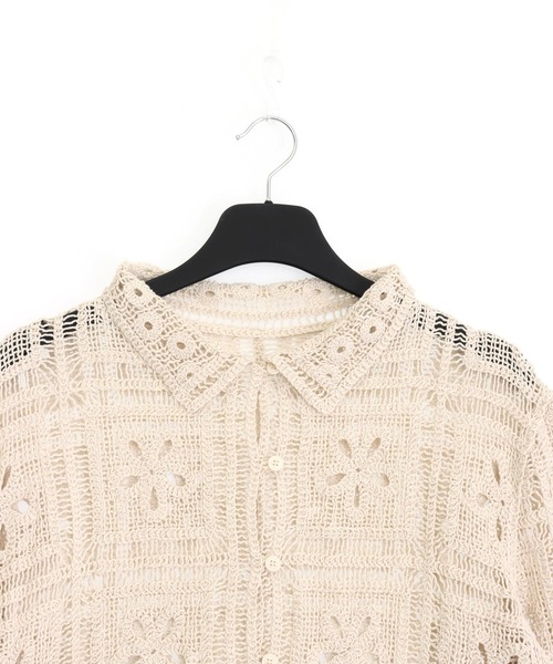 anap mimpi（アナップミンピ）の「クロシェ編みシャツ（シャツ/ブラウス・レディース・ベージュ・F）」の13枚目の写真
