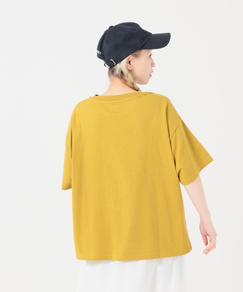 HEART MARKET(ハートマーケット)の「MIAMIワイドなプリントT(Tシャツ/カットソー・レディース・イエロー/ナチュラル/チャコール/レッド・MEDIUM/LARGE)」の6枚目の写真