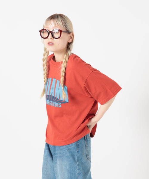HEART MARKET(ハートマーケット)の「MIAMIワイドなプリントT(Tシャツ/カットソー・レディース・イエロー/ナチュラル/チャコール/レッド・MEDIUM/LARGE)」の17枚目の写真