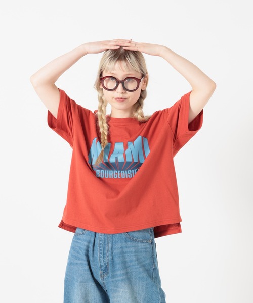 HEART MARKET(ハートマーケット)の「MIAMIワイドなプリントT(Tシャツ/カットソー・レディース・イエロー/ナチュラル/チャコール/レッド・MEDIUM/LARGE)」の19枚目の写真