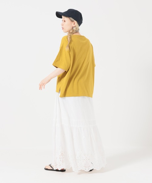 HEART MARKET(ハートマーケット)の「MIAMIワイドなプリントT(Tシャツ/カットソー・レディース・イエロー/ナチュラル/チャコール/レッド・MEDIUM/LARGE)」の22枚目の写真