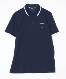 ピン PING 半袖ラインスナップテックスポロシャツ