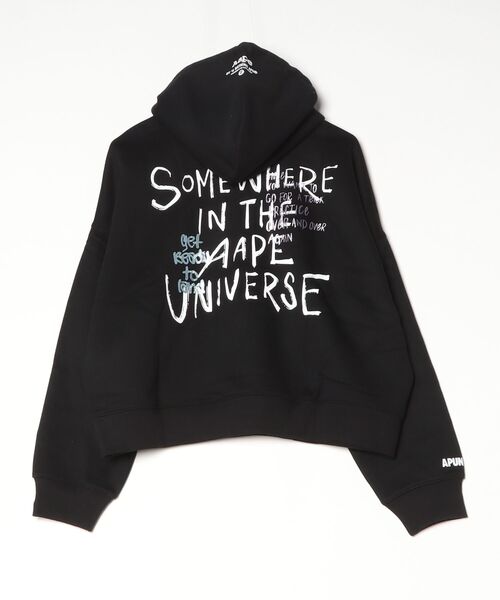 AAPE BY A BATHING APE(エーエイプバイアベイシングエイプ)の「AAPE PULLOVER HOODIE(パーカー・レディース・アイボリー/ブラック/ライトパープル・X-SMALL/SMALL/XX-SMALL)」の13枚目の写真