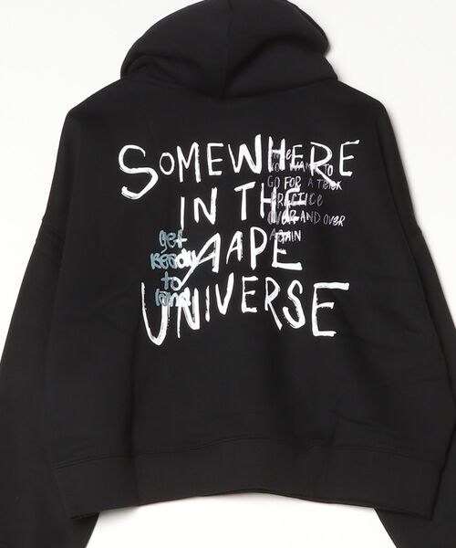 AAPE BY A BATHING APE(エーエイプバイアベイシングエイプ)の「AAPE PULLOVER HOODIE(パーカー・レディース・アイボリー/ブラック/ライトパープル・X-SMALL/SMALL/XX-SMALL)」の14枚目の写真