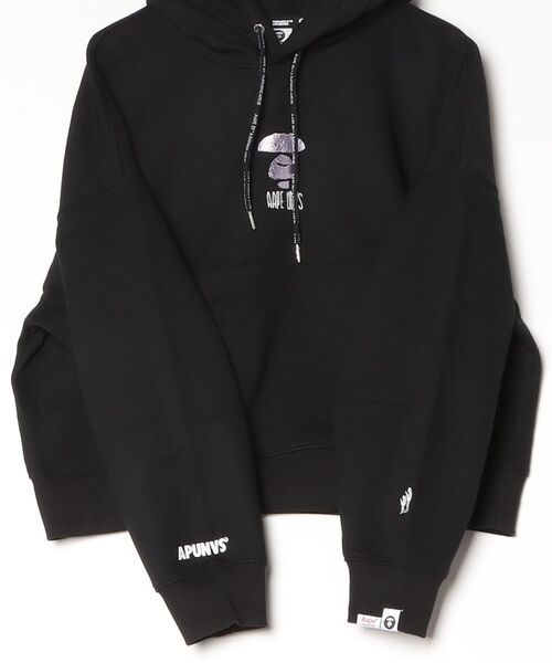AAPE BY A BATHING APE(エーエイプバイアベイシングエイプ)の「AAPE PULLOVER HOODIE(パーカー・レディース・アイボリー/ブラック/ライトパープル・X-SMALL/SMALL/XX-SMALL)」の15枚目の写真