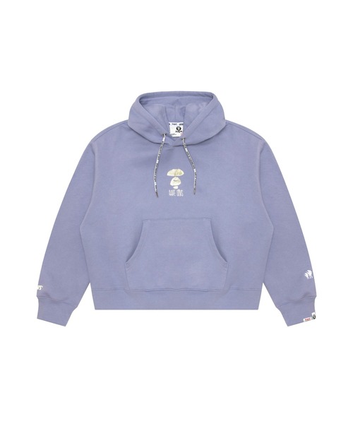 AAPE BY A BATHING APE(エーエイプバイアベイシングエイプ)の「AAPE PULLOVER HOODIE(パーカー・レディース・アイボリー/ブラック/ライトパープル・X-SMALL/SMALL/XX-SMALL)」の1枚目の写真
