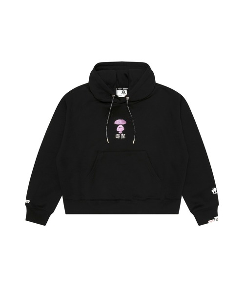 AAPE BY A BATHING APE(エーエイプバイアベイシングエイプ)の「AAPE PULLOVER HOODIE(パーカー・レディース・アイボリー/ブラック/ライトパープル・X-SMALL/SMALL/XX-SMALL)」の4枚目の写真