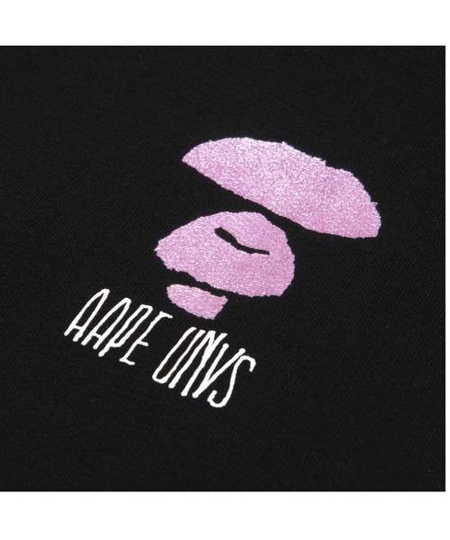 AAPE BY A BATHING APE(エーエイプバイアベイシングエイプ)の「AAPE PULLOVER HOODIE(パーカー・レディース・アイボリー/ブラック/ライトパープル・X-SMALL/SMALL/XX-SMALL)」の5枚目の写真