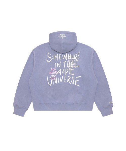AAPE BY A BATHING APE(エーエイプバイアベイシングエイプ)の「AAPE PULLOVER HOODIE(パーカー・レディース・アイボリー/ブラック/ライトパープル・X-SMALL/SMALL/XX-SMALL)」の10枚目の写真