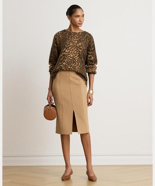 LAUREN RALPH LAUREN(ローレン ラルフ ローレン)の「オセロットプリント クルーネック セーター(ニット/セーター・レディース・ブラウン系5・XS/M/S)」の7枚目の写真
