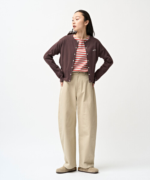 ORCIVAL（オーシバル）の「ORCIVAL | コットンドライツイル ワイドカーブパンツ WOMEN（その他パンツ・レディース・ベージュ/ダークブラウン・2/1）」の20枚目の写真