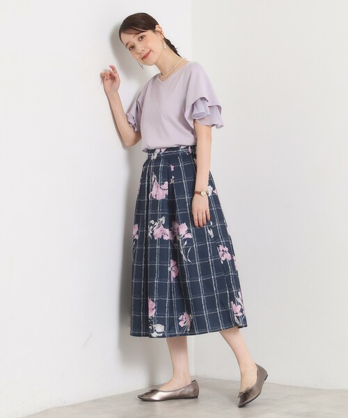 ITS'DEMO（イッツデモ）の「フレアスリーブニット（ニット/セーター・レディース・ブラック/パープル/ベビーピンク/ライトベージュ・00）」の17枚目の写真