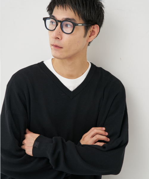 B.C STOCK(ベーセーストック)の「SILK MIX V NECK PULLOVER(ニット/セーター・メンズ・チャコールグレー/ブラック/ネイビー/グリーン・MEDIUM/LARGE/X-LARGE)」の12枚目の写真