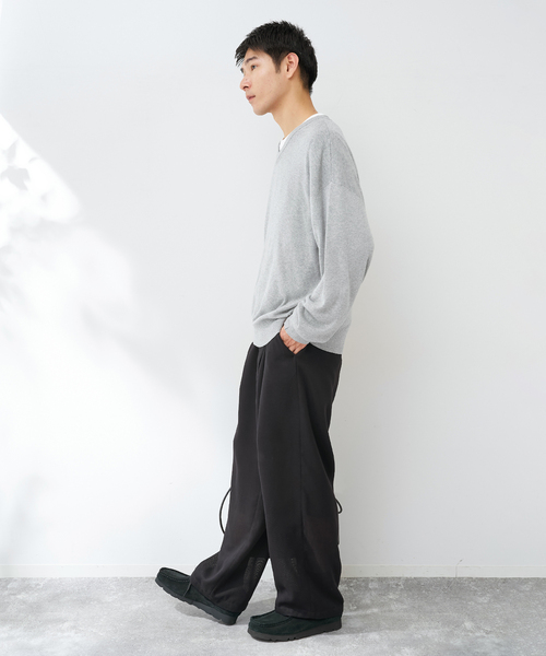 B.C STOCK(ベーセーストック)の「SILK MIX V NECK PULLOVER(ニット/セーター・メンズ・チャコールグレー/ブラック/ネイビー/グリーン・MEDIUM/LARGE/X-LARGE)」の15枚目の写真