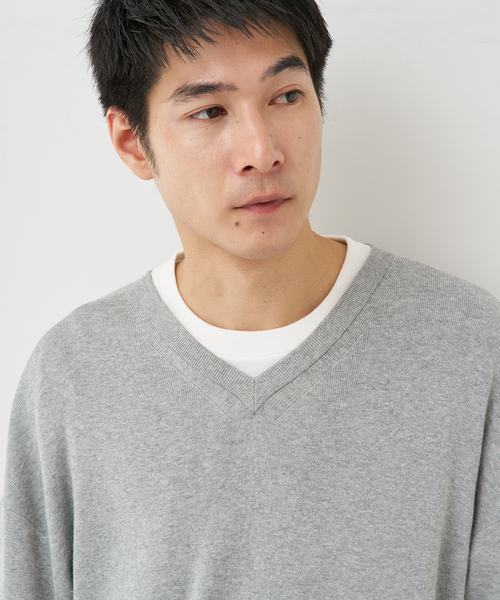 B.C STOCK(ベーセーストック)の「SILK MIX V NECK PULLOVER(ニット/セーター・メンズ・チャコールグレー/ブラック/ネイビー/グリーン・MEDIUM/LARGE/X-LARGE)」の21枚目の写真